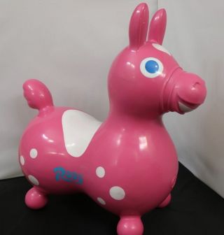 1984 Ledraplastic Rody Pink Hopper Bouncy Pony Inflatable Horse