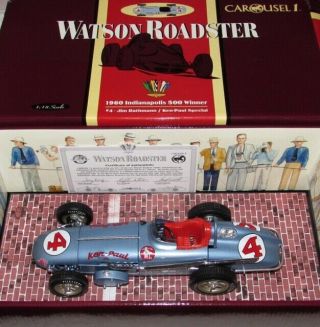 Carousel 1 1960 Indy 500 Winner Jim Rathmann 4 Watson Roadster Model 1/18