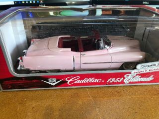 Anson 1953 Cadillac Eldorado Convertible Pink 1/18 Scale Diecast Model Car