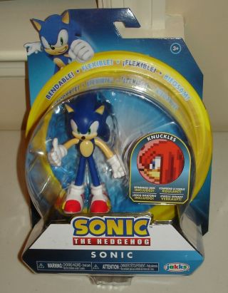 Nip Sonic The Hedgehog Bendable Sonic 4 " Bendy Figure Jakks Pacific 2019