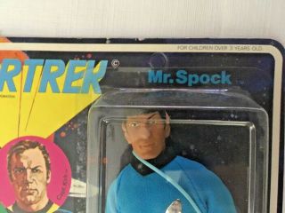 Mego Star Trek Vintage 1974 Spock Figure,  Rubies Adult Med Shirt & Phaser Pistol 3
