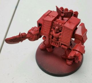 40k Space Marines Blood Angels Librarian Dreadnought Primed