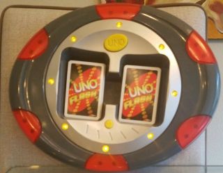 UNO FLASH ELECTRONIC MATTEL SOUNDS,  LIGHTS GAME & FULL DECK OF CARDS 2