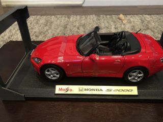 1/18 Maisto Special Edition Honda S2000 Lhd Red 2001