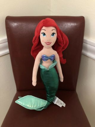 Disney Store - Ariel The Little Mermaid - Plush Doll Soft 22” Princess Stuffed