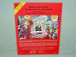 Ad&d 1st Ed Module - C2 The Ghost Tower Of Inverness (from 1980 And Nr -)