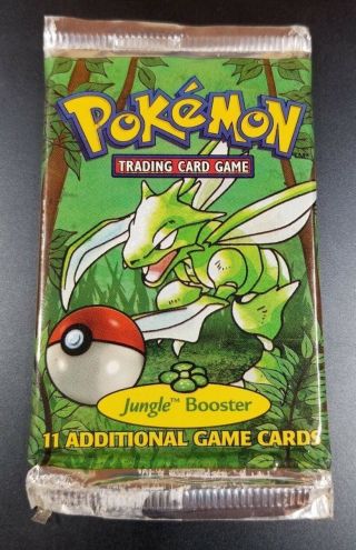 Pokemon 1999 - 2000 Jungle Booster Pack Made In The Usa