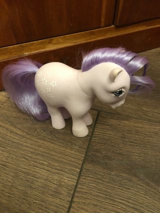 1982 My Little Pony Vintage Hasbro Mlp G1 Purple Blossom White Flowers Rare