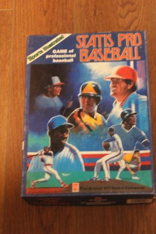 Sports Illustrated Statis Pro Major League Baseball Game 1987 Avalon Hill Full