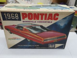 1/25 Mpc 1968 Pontiac Bonneville Convertible Model Box Kit 1068