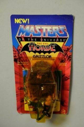 Motu,  Vintage,  Grizzlor Masters Of The Universe He - Man Evil Horde 1984 On Card