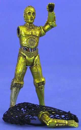 Star Wars Potf Loose Rare C - 3po With Removable Limbs Freeze Film Frame.  C10,