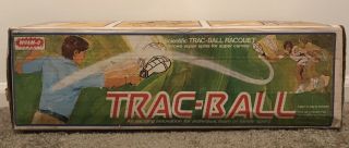 Vintage 1988 Wham O Trac Ball Racquet Game 2 Balls