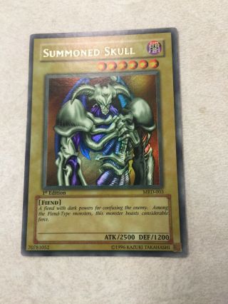 Yugioh Summoned Skull Mrd - 003 1st Edition