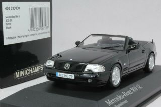 9594 Minichamps 1/43 Mercedes Benz 500 Sl 1999 Black Tracking Number