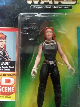 Star Wars Expanded Universe Mara Jade Figure w/ 3 - D Play Scene,  Kenner 1998 2