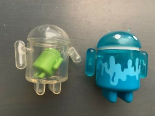 Android Mini Collectible Figure: Iceberg (series 02) & Clear (series 03)