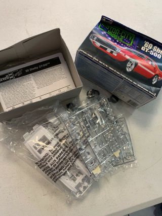 Revell 1/25 Motor City Muscle ‘69 Shelby Gt - 500 2 N 1 Model Kit Open Box