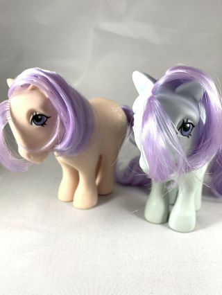 Vintage My Little Pony G1 Blue Belle And Blossom