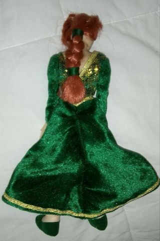 Pretty Princess Fiona Doll Shrek Plush McFarlane Toy Green Velvet Dress 3