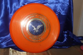 Vintage Wham - O Orange Pro 133 G Model Frisbee 10 " Flying Disc Eagle 1979