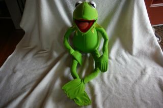 Jim Henson Muppets Kermit The Frog 28 " Plush Posable Toy By Nanco 