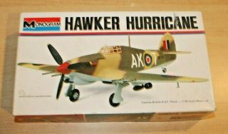 40 - 6802 Monogram 1/48 Scale Hawker Hurricane Plastic Model Parts Kit