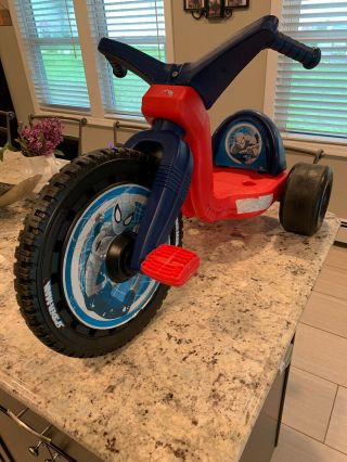 Marvel Spider - Man Adventures 16” Pre Owned Big Wheel Ride - On Cruiser - Ages 3 - 7
