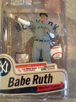 Mcfarlane Babe Ruth Cooperstown 7 Mlb " Called Shot " York Yankees