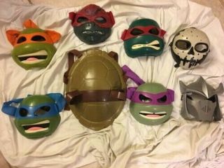 Teenage Mutant Ninja Turtle Masks And Shell Only Pre - Owned
