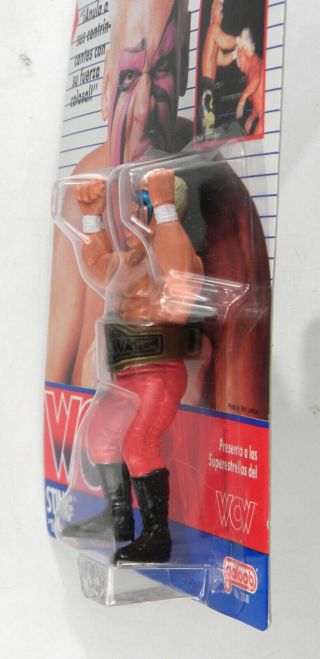 Galoob Toys WCW Sting The Stinger Wrestling pink trunks MOC Foreign card 4