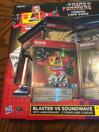 SDCC 2019 Transformers TCG Card Game Blaster vs.  Soundwave Hasbro Exclusive 4