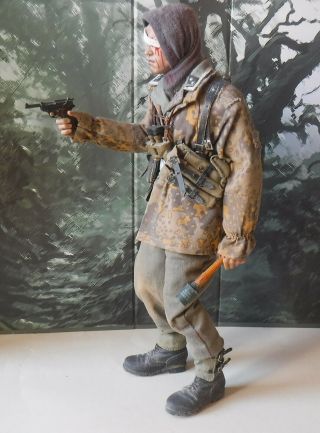 1/6 Scale german WW2 waffen SS NCO wounded custom figure (DID,  Hot Toys,  DML) 3
