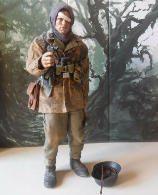 1/6 Scale german WW2 waffen SS NCO wounded custom figure (DID,  Hot Toys,  DML) 7