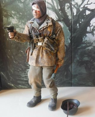 1/6 Scale german WW2 waffen SS NCO wounded custom figure (DID,  Hot Toys,  DML) 8