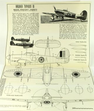 WWII Fighting Plane Plans Lightning Typhoon Curtiss Spitfire Mosquito Corsair,  1 3