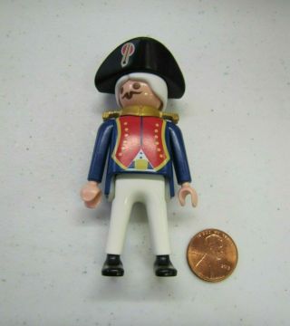 Playmobil Geobra Soldier Man Red Blue General Figure French Revolutionary War