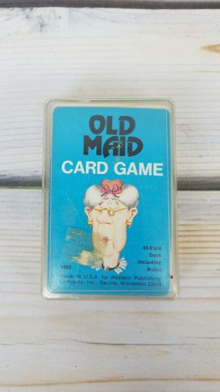 Vintage 1970s Whitman Old Maid Card Game Complete