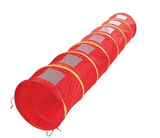 Red I See You Tunnel 9 Foot X 20 " Crawl Tunnel Indoor Outdoor Fun Toys.