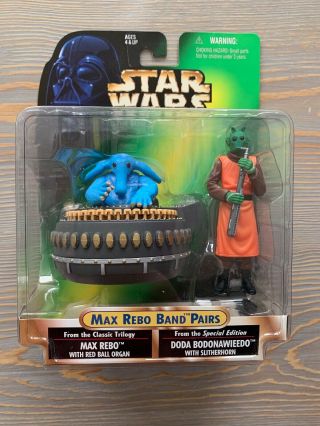 Star Wars Potf Max Rebo Band Pairs Max Rebo & Doda Bodonawieedo Kenner 1998