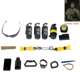 Damtoys 78063 1/6 Dea Srt Special Response Team Agent El Paso Glasses Watch Pen