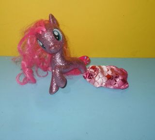 7 " Hasbro Deluxe My Little Pony: The Movie Pinkie Pie Seapony Glitter Figure