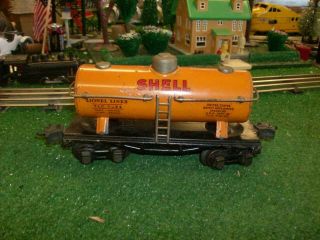 Lionel Trains Prewar No.  2654 Lionel Lines Shell Single Dome Tank Car -