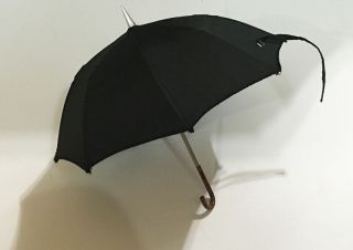 Custom 1/6 Scale Black Umbrella For 12 " Action Figure Use