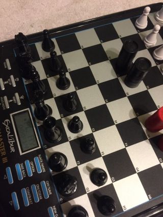 Excalibur King Master III Complete Great Plus Checkers Great Gift 5