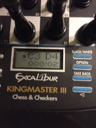 Excalibur King Master III Complete Great Plus Checkers Great Gift 6