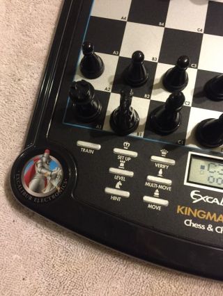 Excalibur King Master III Complete Great Plus Checkers Great Gift 7