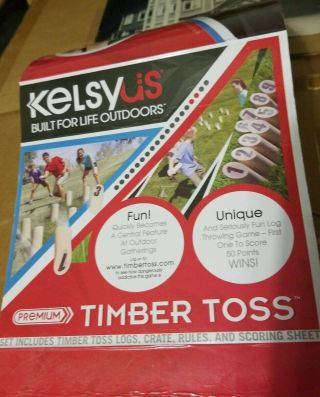 Kelsyus Premium Timber Toss Log Throwing Game Indoor Outdoor