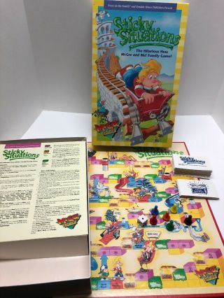 Sticky Situations Board Game 1991 Mcgee And Me Focus On The Family Tyndale House