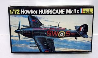 Heller 269 1/72 Hawker Hurricane Mk.  Iic Ww2 Raf/india Fighter Model Kit